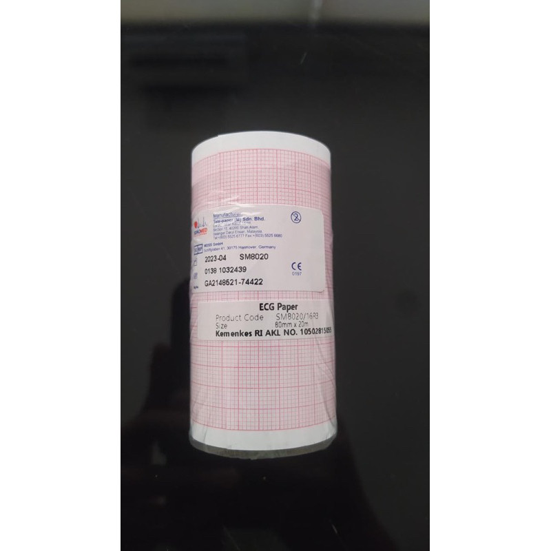 kertas ekg 80 x 20m / kertas ekg mindray R3 / kertas ekg roll / kertas ekg 3 channel