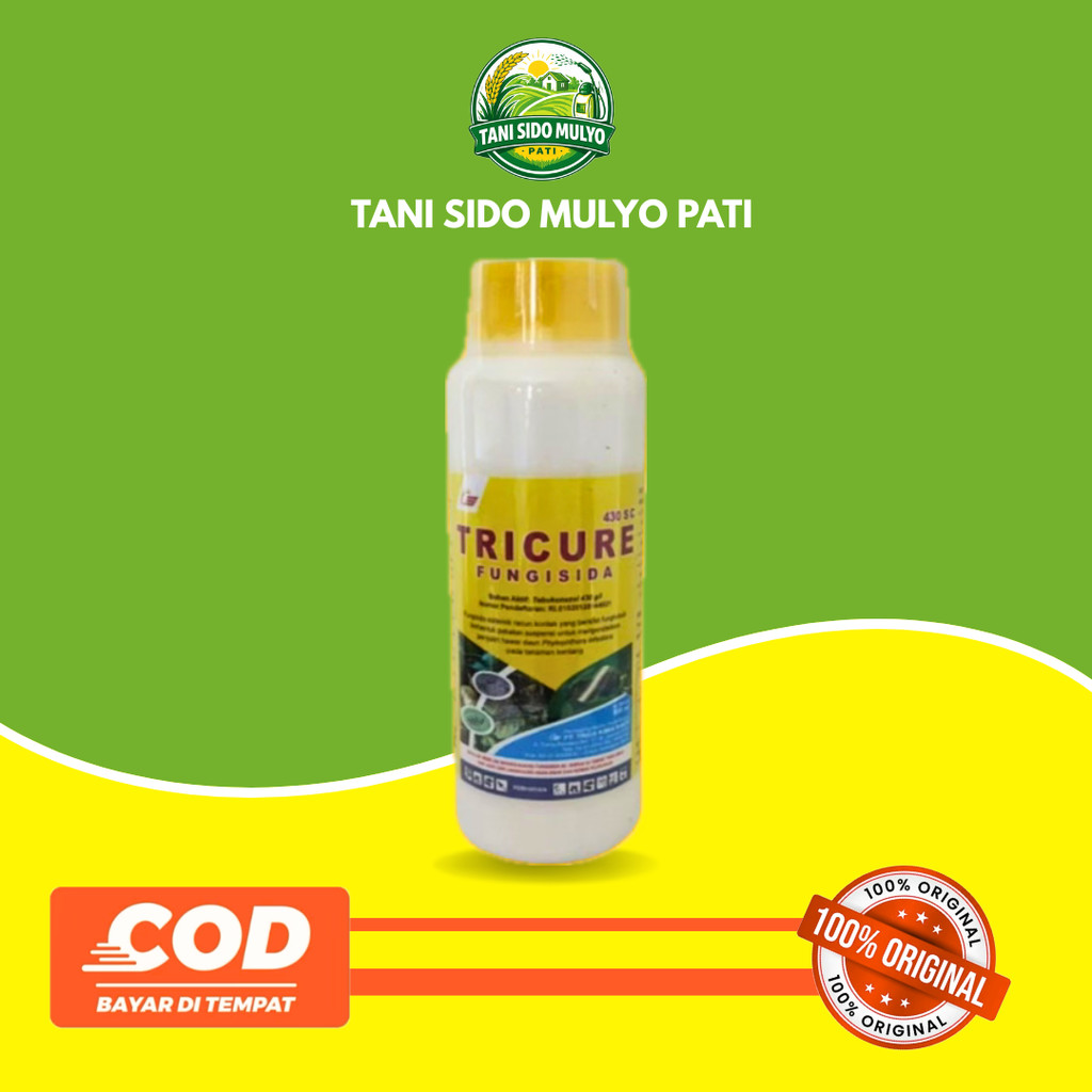Fungisida Tricure ukuran 500 ML Tebuconazol Mengendalikan Jamur Pada Tanaman Tricure 430SC