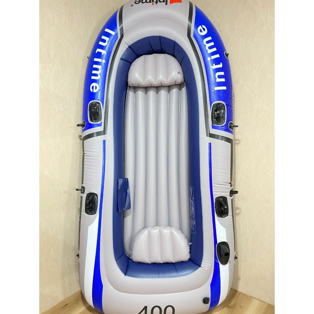 Perahu Intime Karet Mancing Inflatable Fishing Boat 4 Person Biru YT-099 INTIME 400