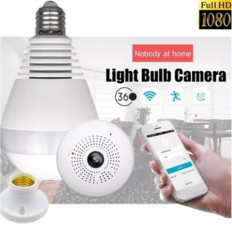 Kamera CCTV IP Camera V380 BOHLAM LAMPU 360 View Wifi Wireless / CCTV Bola Lampu termurah