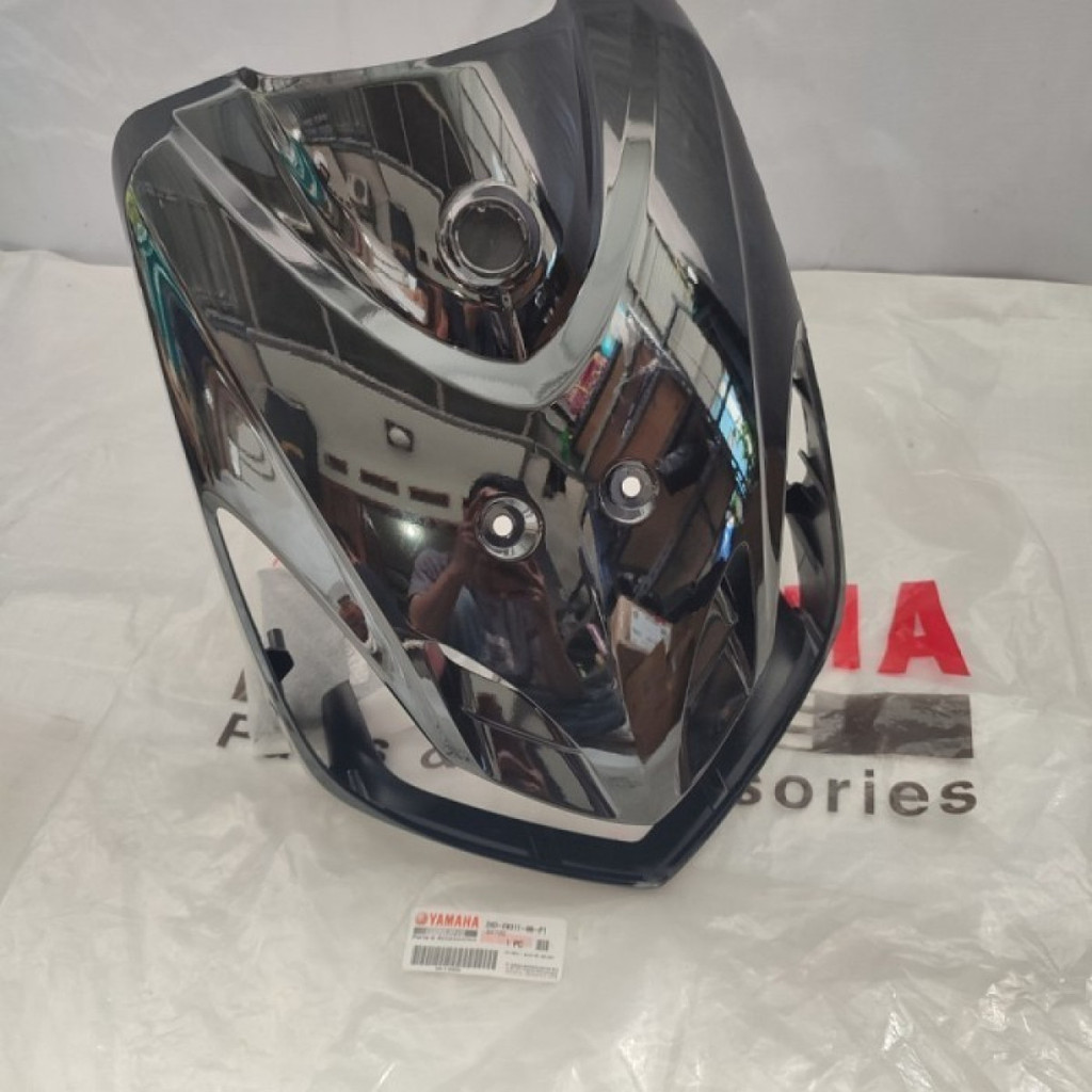 TAMENG DASI DEPAN YAMAHA MIO SMILE WARNA HITAM ORIGINAL 28D-F8311-00-P1