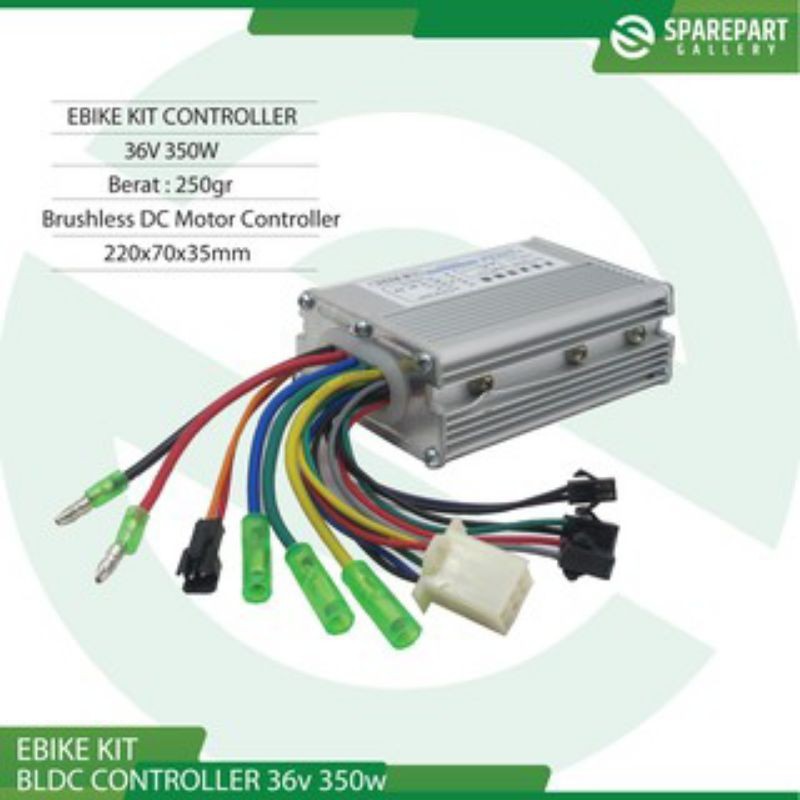 READY Set Ebike Kit Dinamo motor bldc 36v 350w+Velg sepeda listrik (Dinamo Depan)