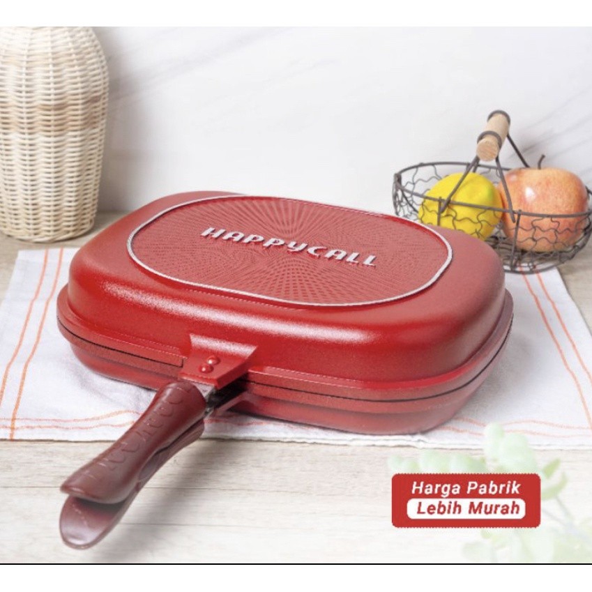 [DK] Panci Panggangan Happy Call Double Pan Jumbo 32 cm Original