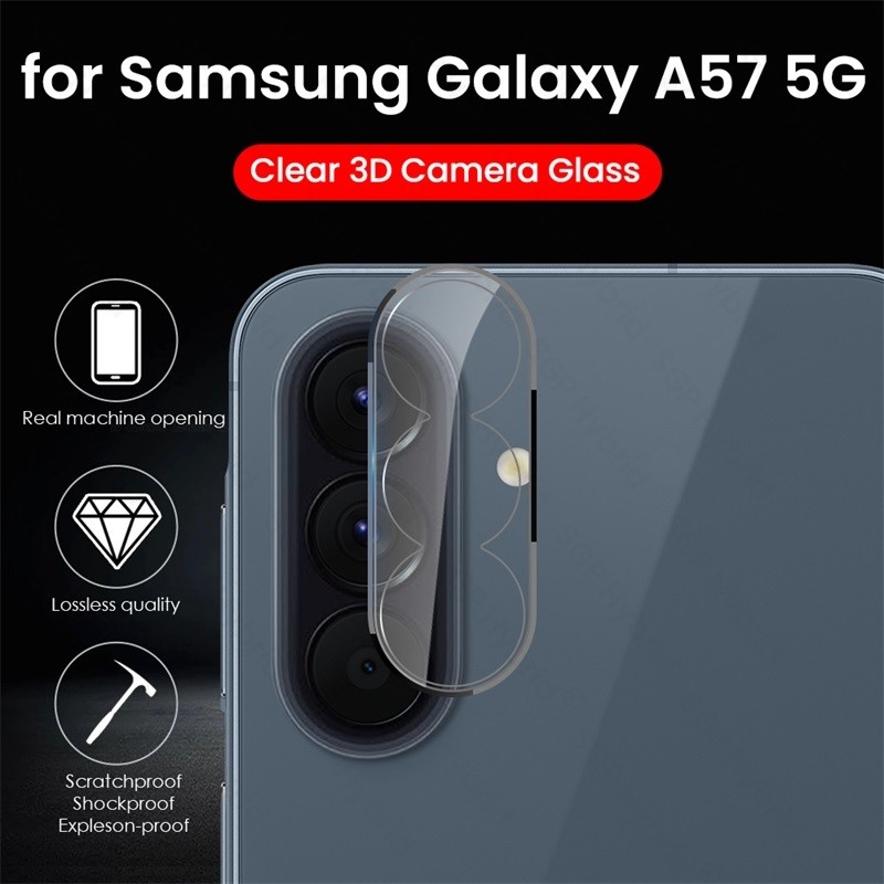 3D Clear Tempered Glass Lens Case for Samsung Galaxy A57 A37 5G 9H Curved Camera Protectors SamsungA