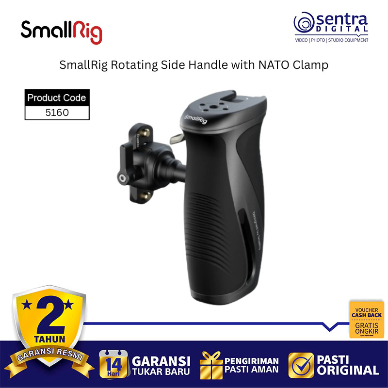 SmallRig 5160 Rotating Side Handle with NATO Clamp