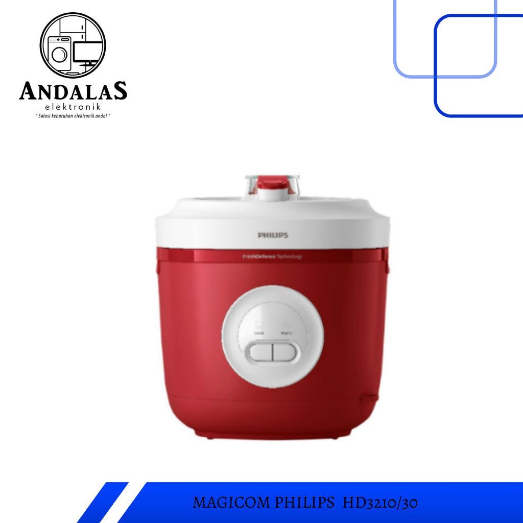 PHILIPS Rice Cooker Kapasitas 1,8 Liter Basic Series 300 HD3210-30 HD 3210 -30
