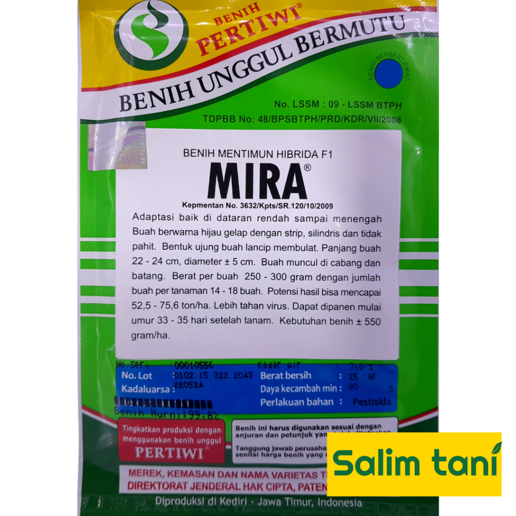 Promo_ Benih Bibit timun hibrida MIRA F1 25 gram mentimun hibrida 25gr timun mira 25 gram dari benih