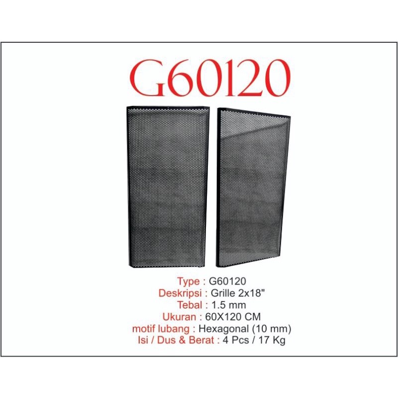 grill speaker 2 x 18 60120 inch axiss ram speaker gril speaker box speaker per 1 plat tebal bagus im