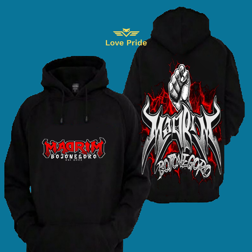 Sweater Hoodie Distro PSHT Madrim Bojonegoro 2005 Premium Terbaru