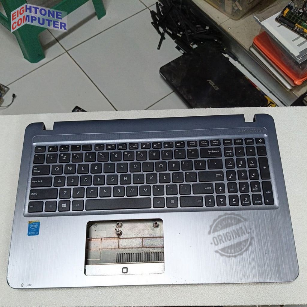 Casing Bawah Palmrest Keyboard ASUS  x540 x540Y x540L x540LJ x540LA x540YA _silver