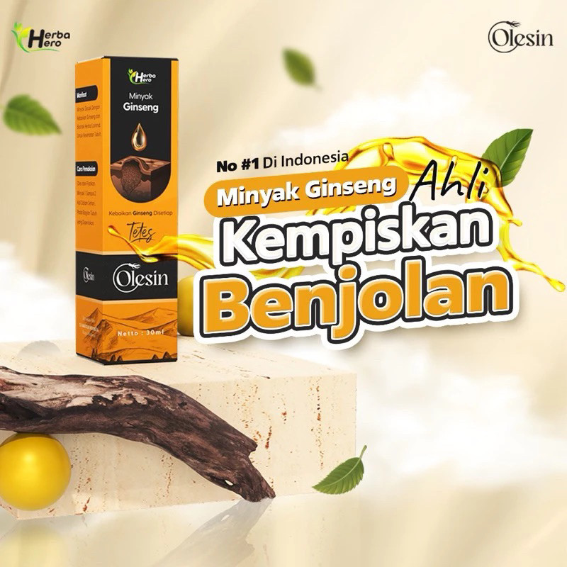 OLESIN.ID ORIGINAL Minyak Ginseng Obat Oles Benjolan dan Kelenjar Isi 30 ml