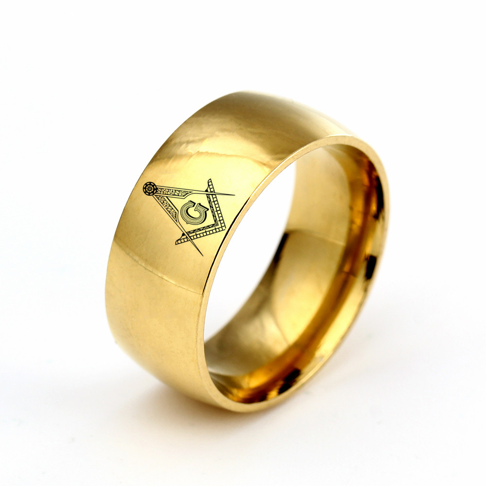 Stainless Steel Masonic Rings For Men Women