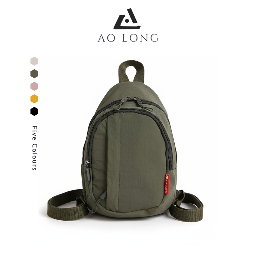 AOLONG ACA 0830# - Tas Ransel Unisex Casual Cocok Pria & Wanita - Tas Selempang Ransel Bahan Parasut