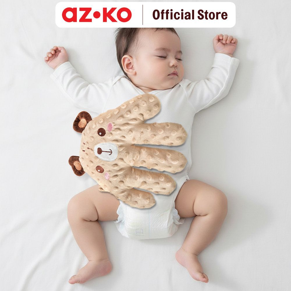 AZKO Kindla Bantal Shooting Bayi Hand Palm Bear - Cokelat Bantal Karakter Bantal Boneka Bantal Dekor