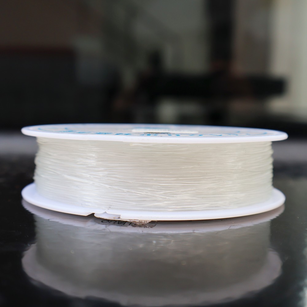 Bingolife Benang Elastis Jepang Transparan Aksesori Kalung Manik Panjang