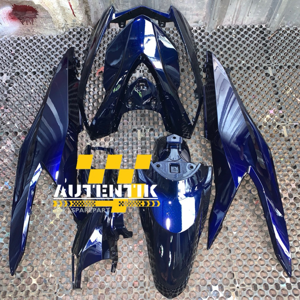 COVER BODY FULL HALUS HONDA BEAT DELUXE MOONLIGHT BLUE // BEAT DELUXE HITAM EFECK BIRU BAHAN ABS STA