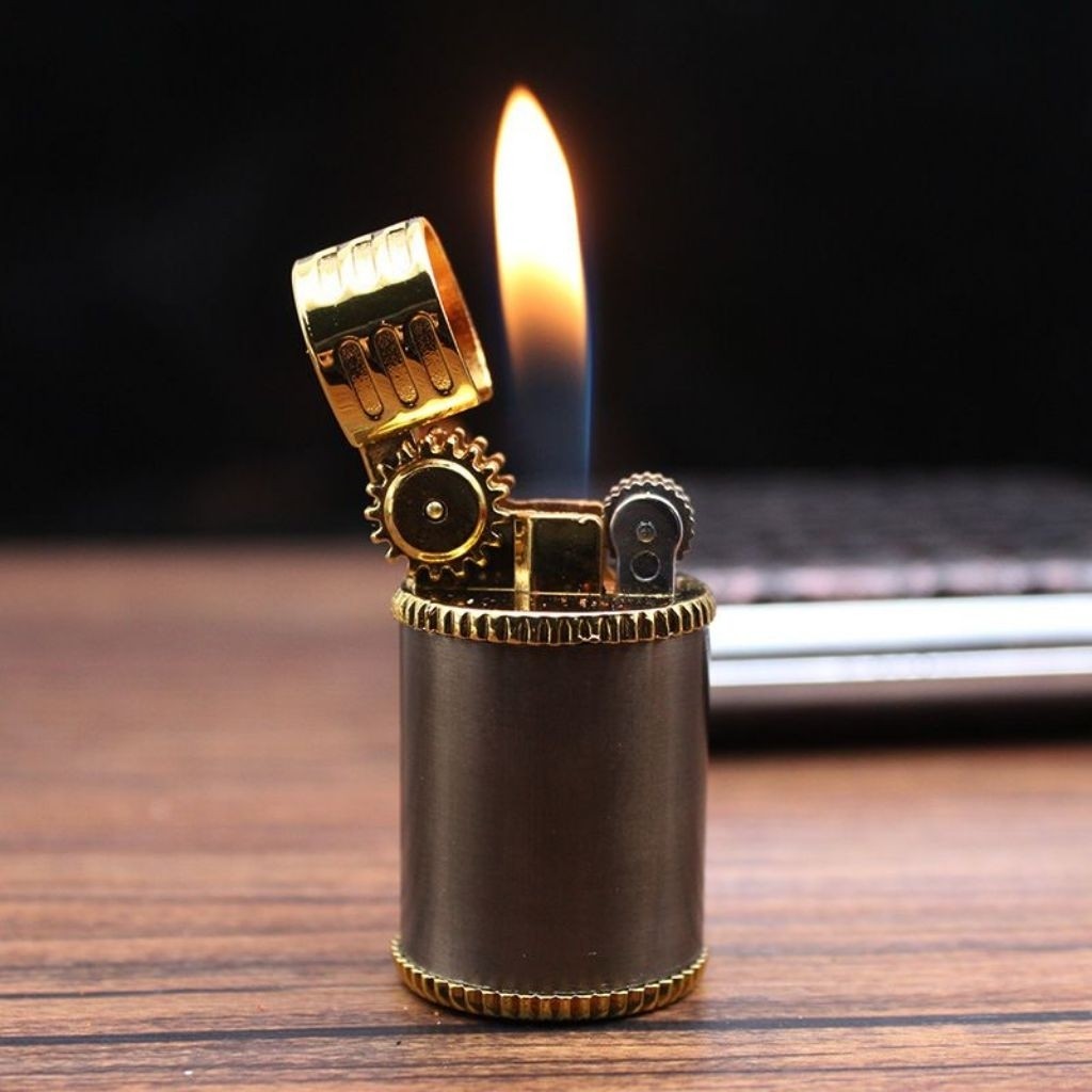 Korek api mini bentuk tabung, korek api ukuran kecil isi ulang gas HP201