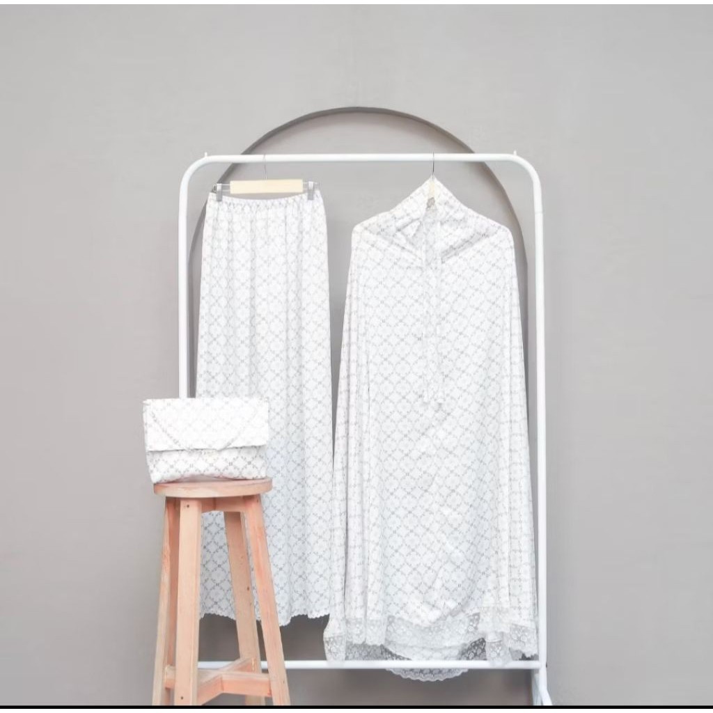 Mukena Ayana Santorini luxury silk premium