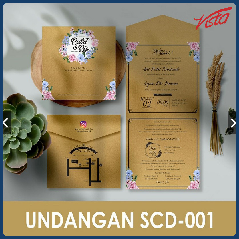Blangko Undangan Griya scd-001 (Paper Center)