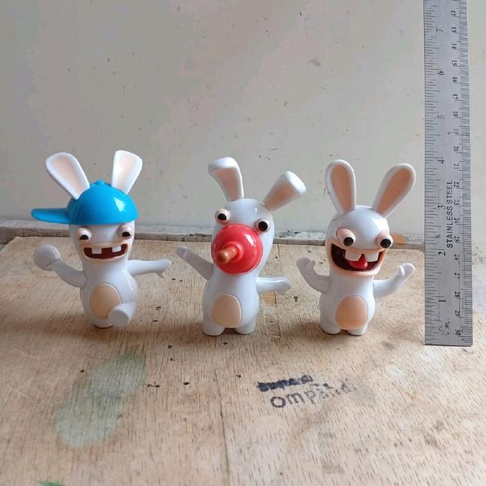 3 pcs figure kartun rabbids invasion GG99