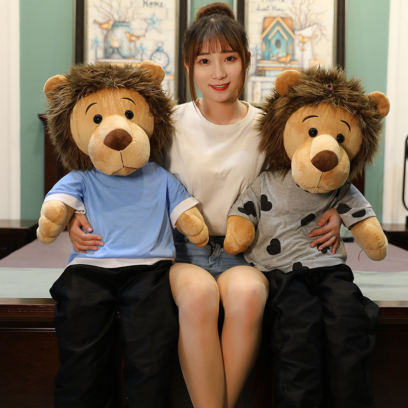 50-125cm  Cartoon Minomi Lion Plush Toy Stuffed Animal The Lee MinHo King Long Legs Lion Plush Hugga