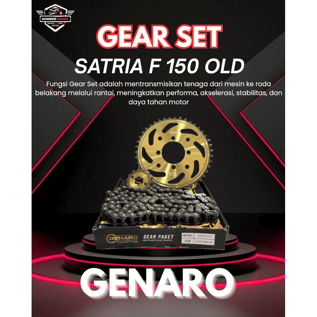 Genaro Gear Set Satria F150