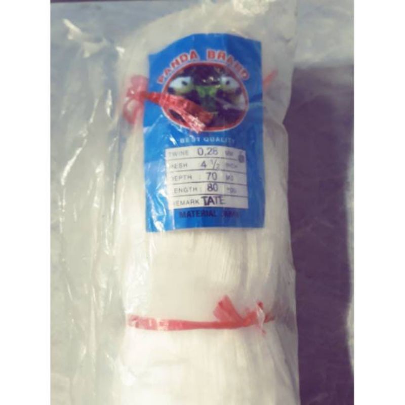 JARING IKAN CAP PANDA 4.5 inchi 0.28 70 md /80 yds Jala ikan jaring panda
