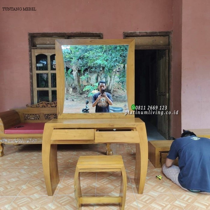 Termurah Meja Rias Meja Rias Jati Meja Rias Minimalis Meja Make Up Jati Asli A