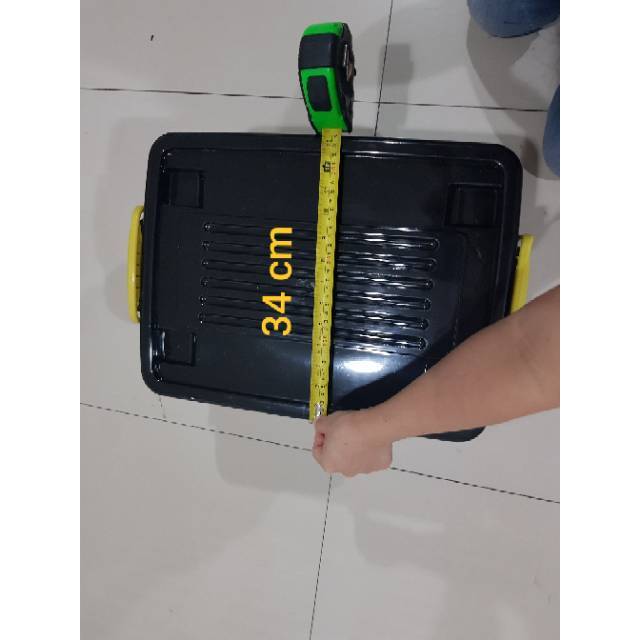 READY Container box Hitam 40 / Box Container Plastik / Container Box Plastik / Box Plastik Hitam / B
