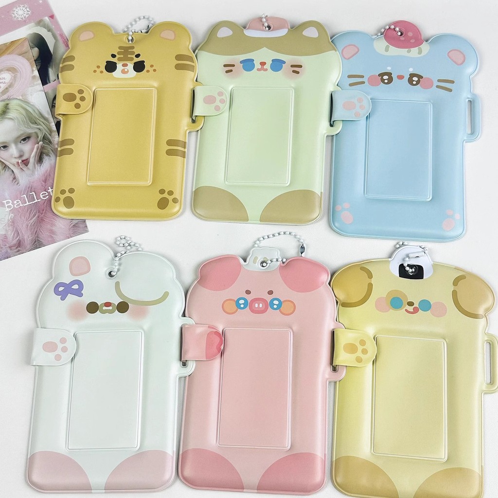 Card sleeve 3 in fan card display storage cute protective sleeve