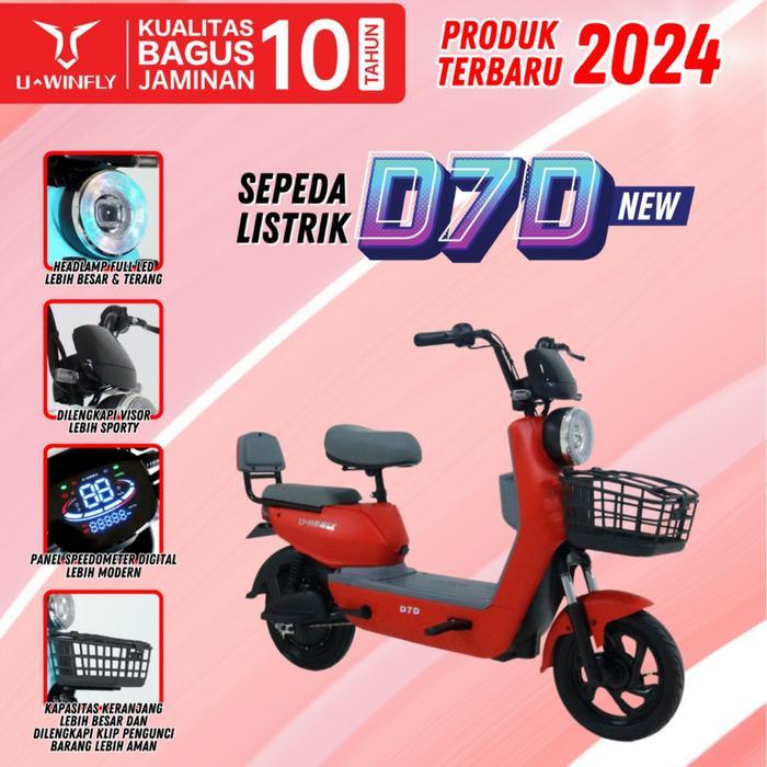 SEPEDA LISTRIK UWINFLY TYPE D7D - UWINFLY D7D SEPEDA LISTRIK - D7D