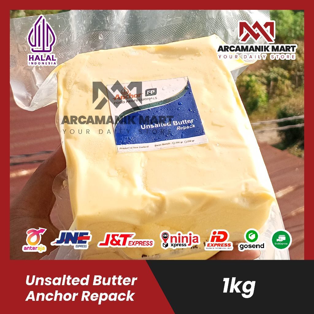unsalted butter anchor repack 1kg / UNSALTED BUTTER ANCHOR REPACK 1KG