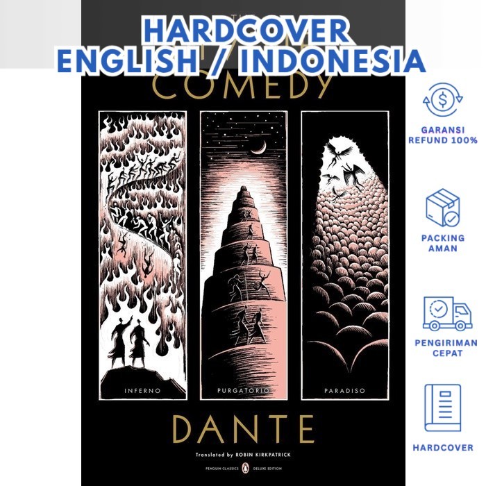 Hardcover Edition - Indo/English - The Divine Comedy: Inferno, Purgatorio, Paradiso (Eng/in)