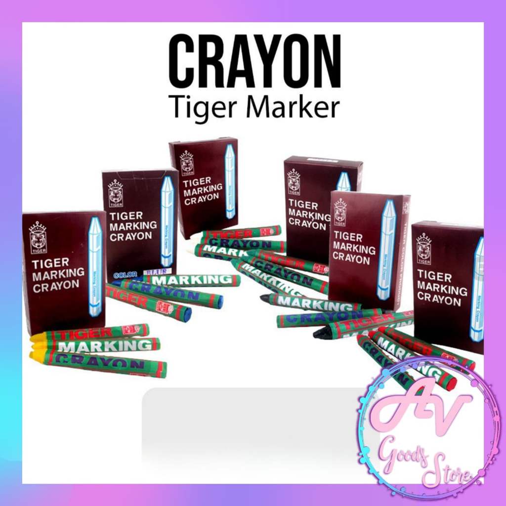 Crayon Marker Tiger / Crayon Besi / Crayon Kayu / Marking Crayon