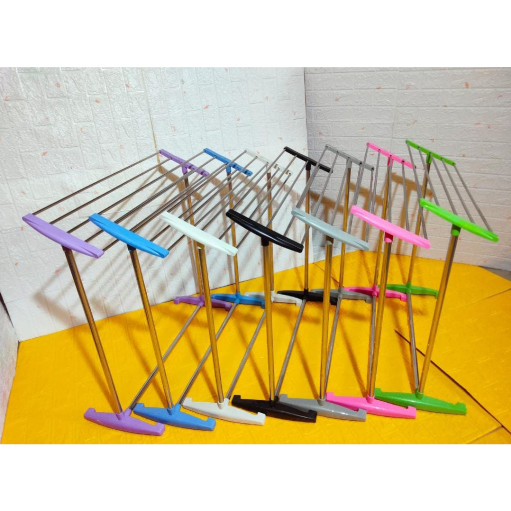 READY SHENAR, (COD) Jemuran Handuk Plastik Portable / Tempat Jemur Handuk Gantungan Kamar Mandi/Rak 