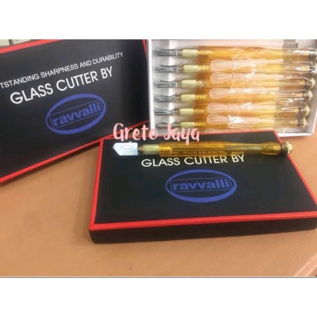 ( RAVVALI ) Alat Potong Kaca / Glass Cutter / Motong Pemotong Potongan Kaca Ravvalli Bagus Ravali