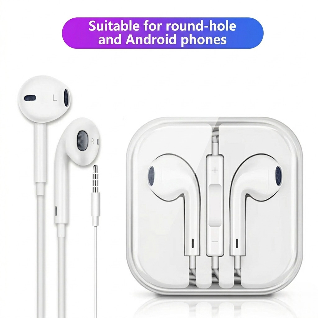 Headset Kabel Jack 3.5mm Earphone Android In-Ear Gaming Music Jernih Handsfree Bass Jack Bulat
