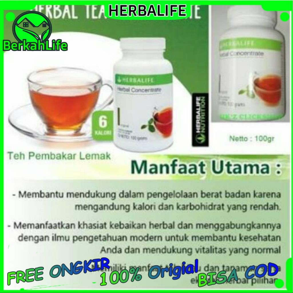 Herbalife Nutrition Teh Concrete Teh Termo Pelangsing Paling Cepat Menurunkan Berat Badan Ampuh Orig