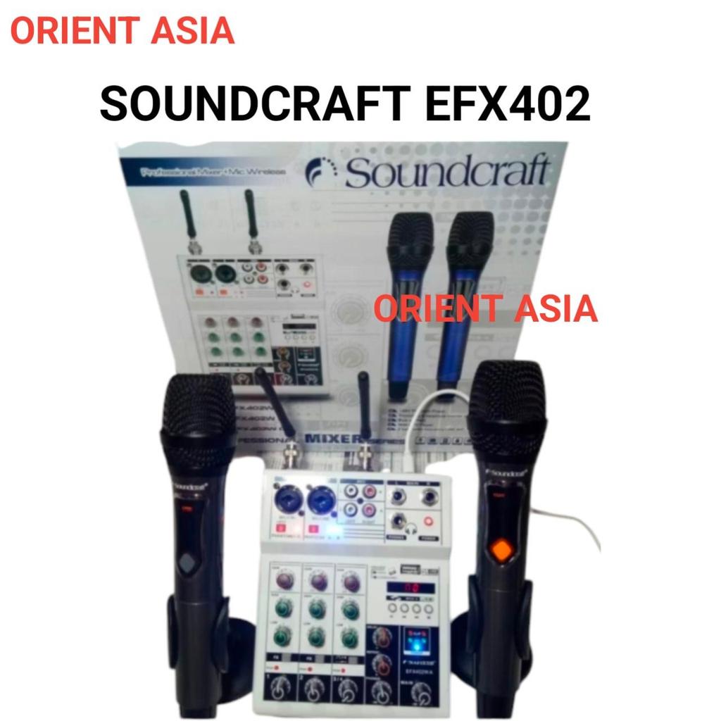 Mixer Audio Soundcraf EFX402W 4 Channel 2 Mic Wireless