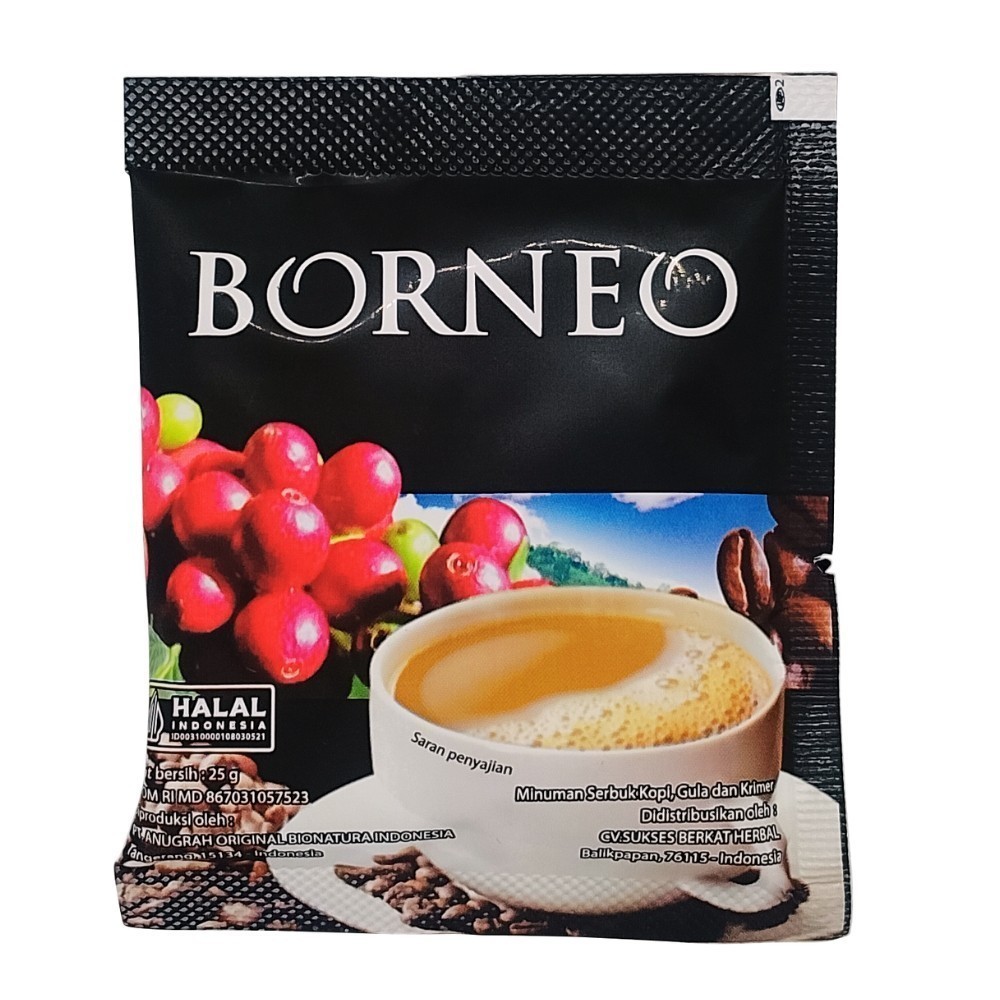 Kopi Borneo Herbal Premium Rasa Khas Nusantara 1 Sachet