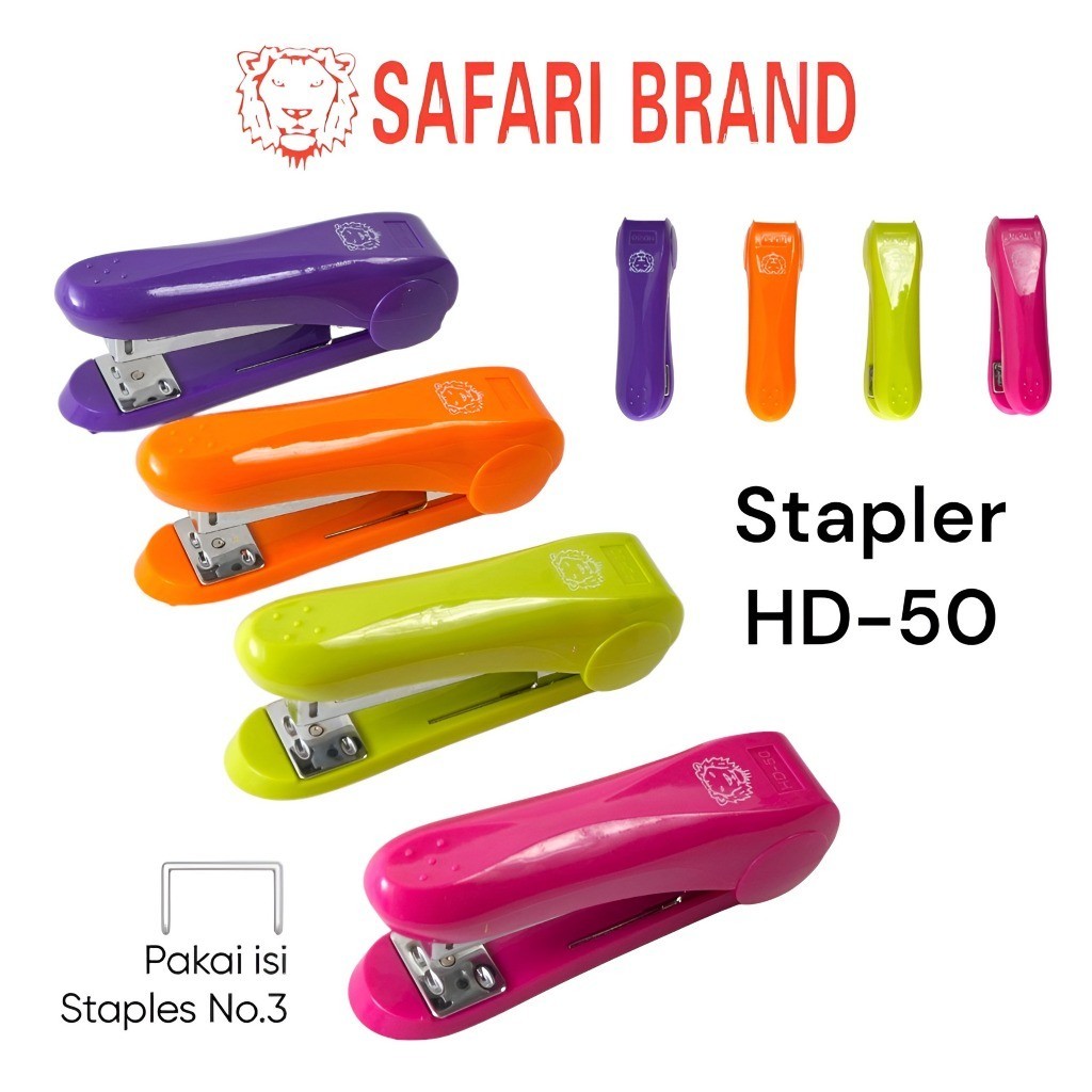 Stapler Stepler Hekter Staples Jepretan Jilid Max Besar Safari HD-50 - ecer