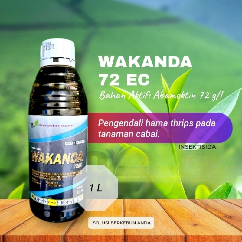 INSEKTISIDA WAKANDA 1LITER BONUS KAOS DOSIS PALING TINGGI ABAMEKTIN 72 EC PENGENDALI THRIPS DAUN KER