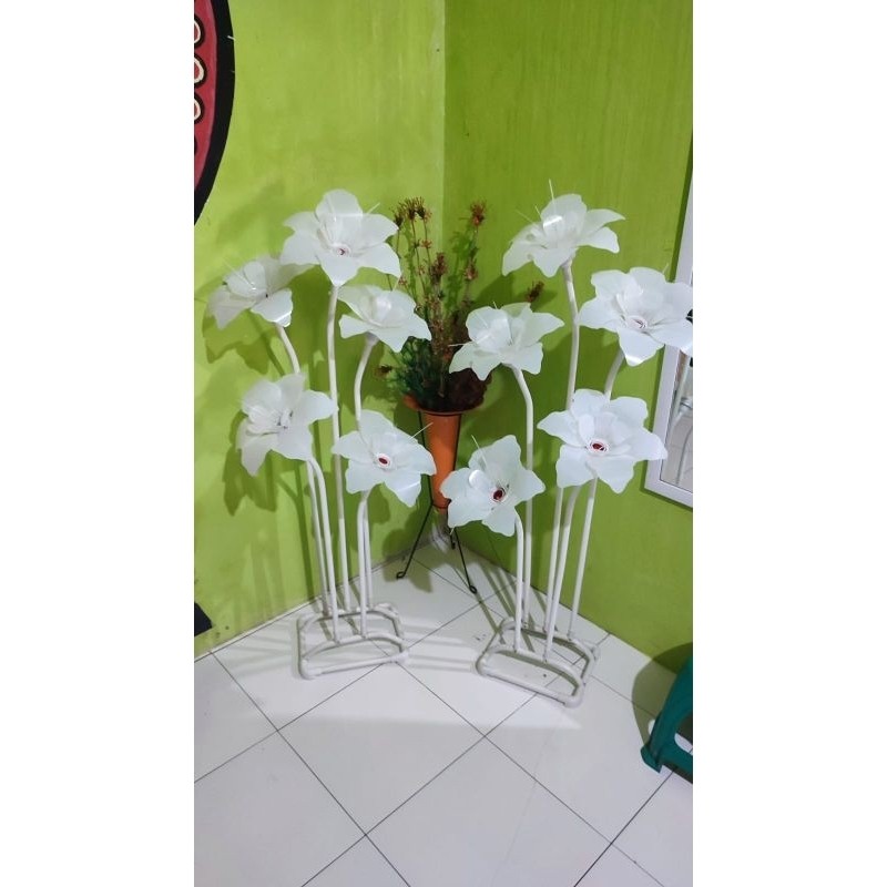 Set standing bunga lampu kelopak rakitan
