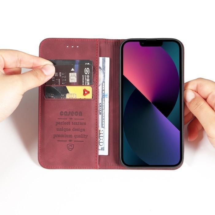 VIVO Y30/Y50 CASEON FLIP WALLET CARD SLOT LEATHER CASE C001 - COKLAT TUA