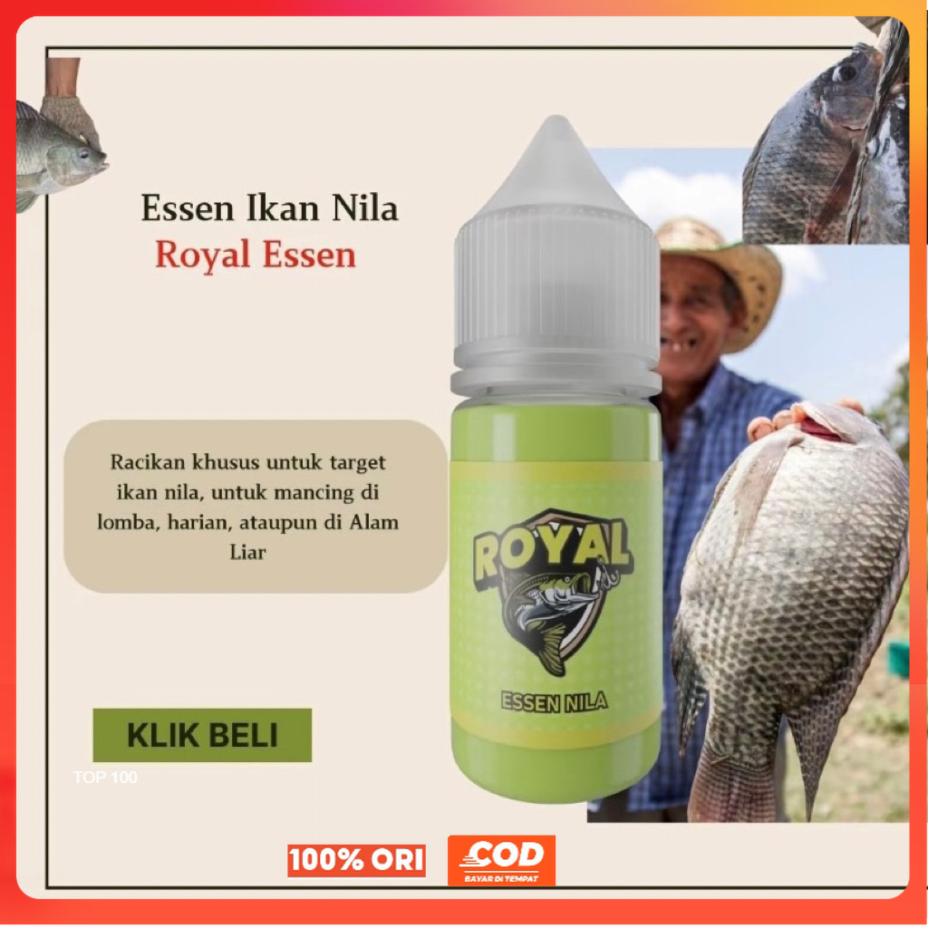 Essen ikan nila media umpan lumut, pelet, cacing, dan magot, essen ikan nila alam liar dan kolam har