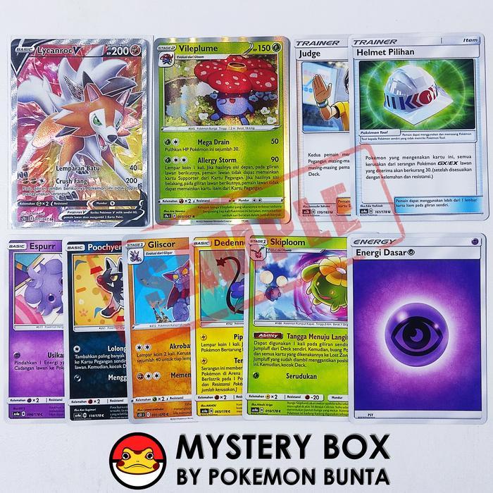 Mystery Box Kartu Pokemon Indonesia - Random Card TCG SECRET RARE Pack