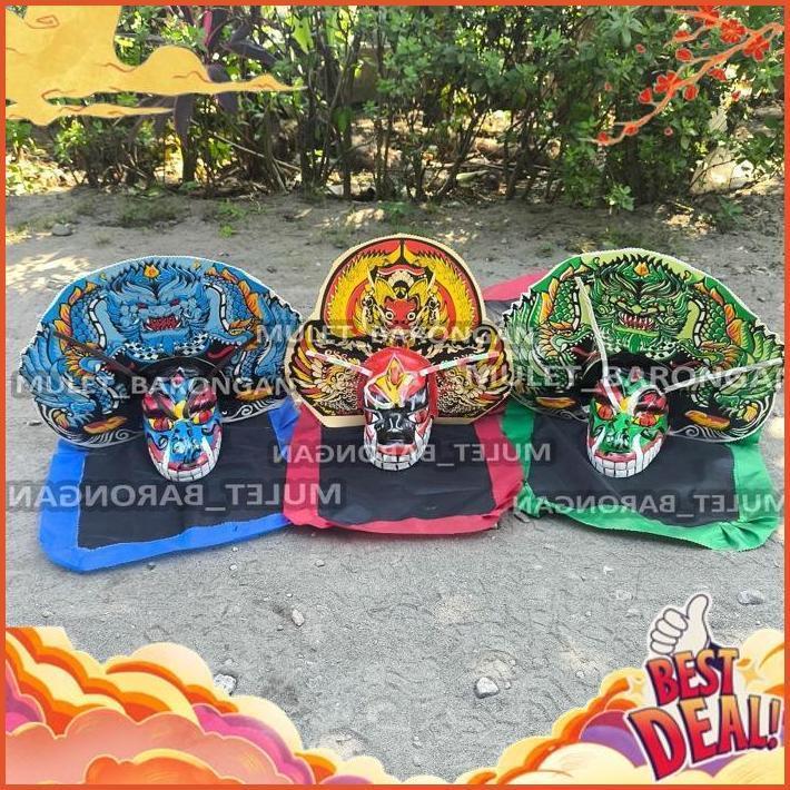 ASLI JAWA Offer Discount Barongan Spons Devil Jumbo Besar Free Kemul Caplokan Spon Leak Bali Ukuran 