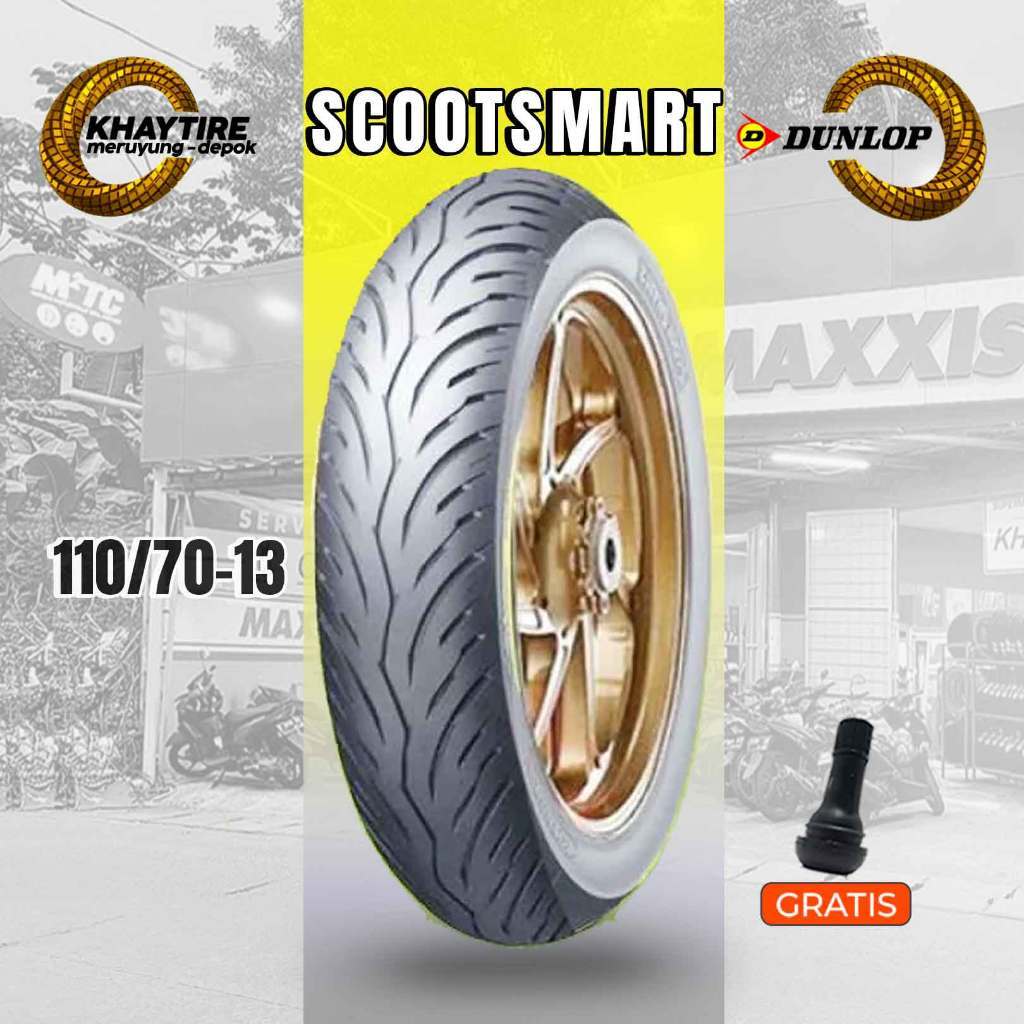 Ban Depan Motor YAMAHA NMAX DUNLOP SCOOTSMART 2 110/70 Ring 13 Tubeless