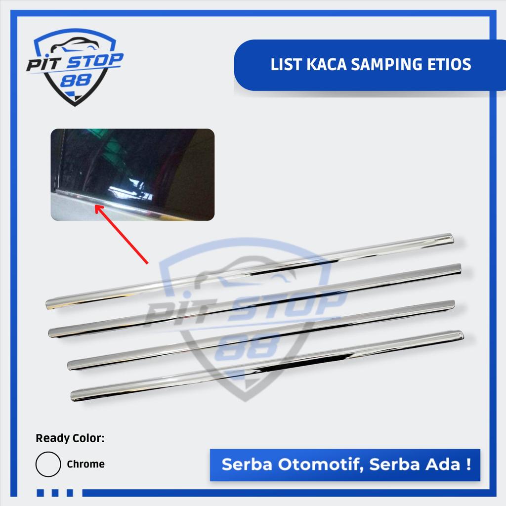 List Kaca Samping chrome Etios