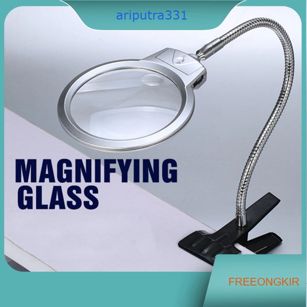 Peralatan Kerja Kaca Pembesar Meja Jepit Dengan Lampu - Lampu Meja Jepit - Kaca Pembesar Lampu Jepit